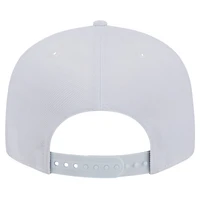 Casquette Snapback 9FIFTY Main Blanc sur Blanc New Era Dallas Cowboys pour hommes