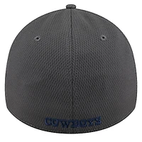 Casquette New Era Graphite Dallas Cowboys Main 39THIRTY Flex pour homme