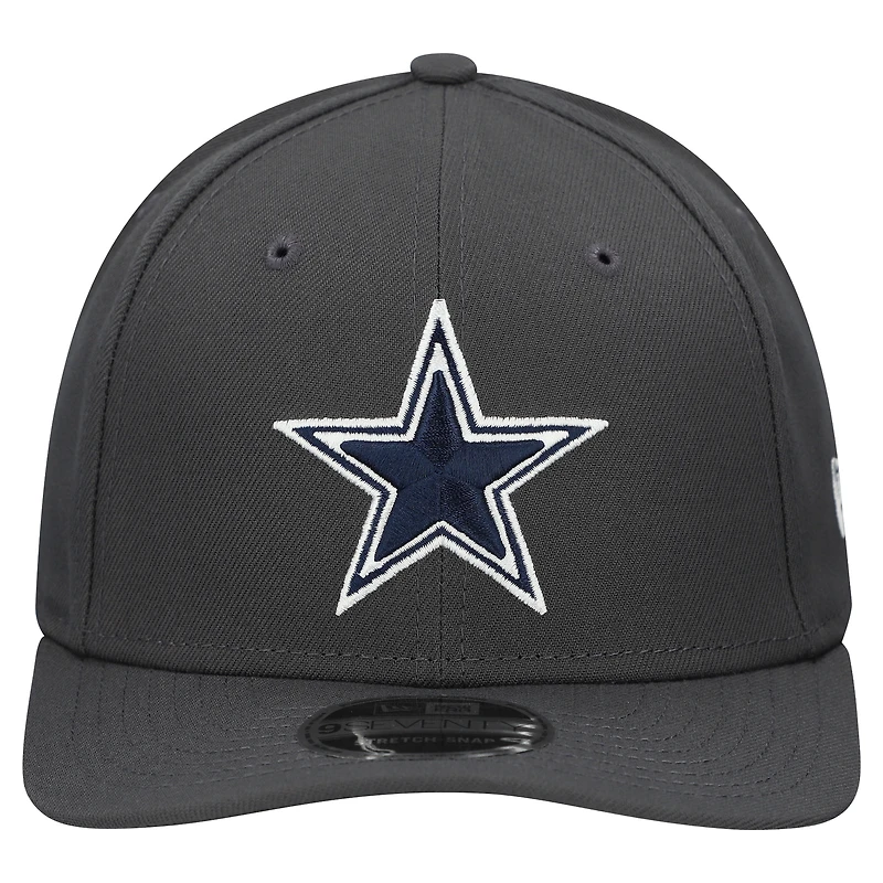 Men's New Era Graphite Dallas Cowboys Main 9SEVENTY Adjustable Hat