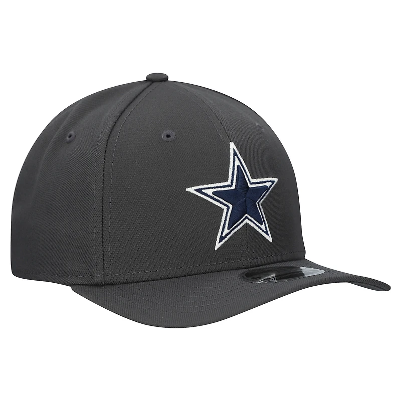 Casquette ajustable New Era Graphite Dallas Cowboys Main 9SEVENTY pour homme