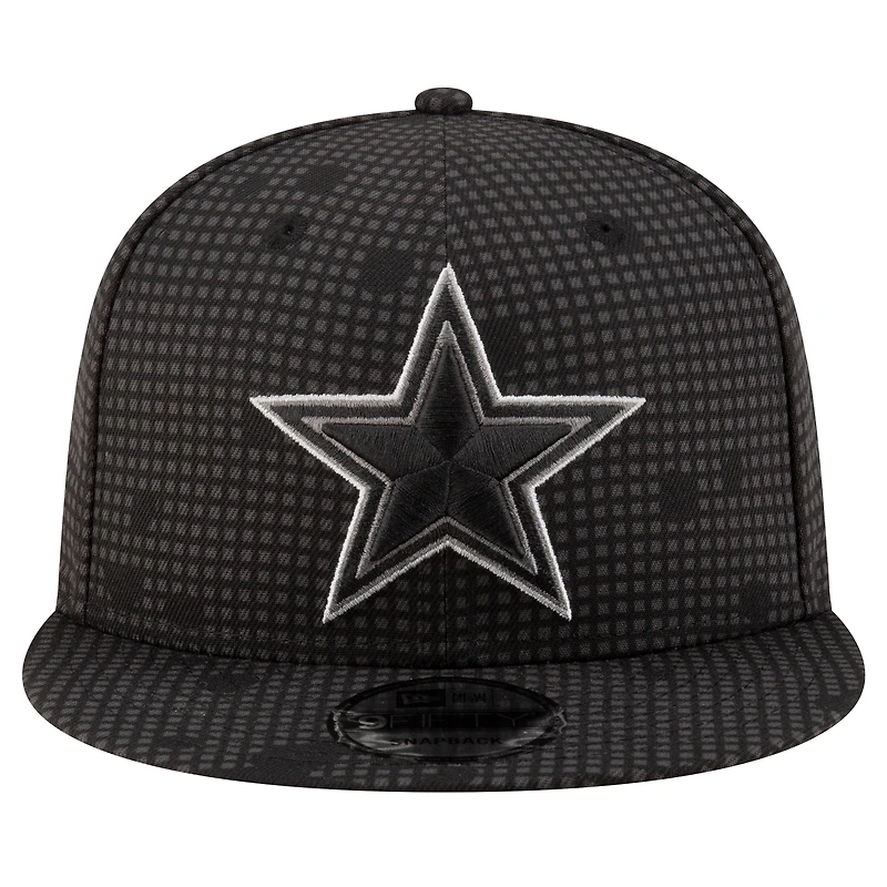Casquette à visière snapback 9FIFTY Midnight Ink Pop Outline de Dallas Cowboys de New Era pour homme