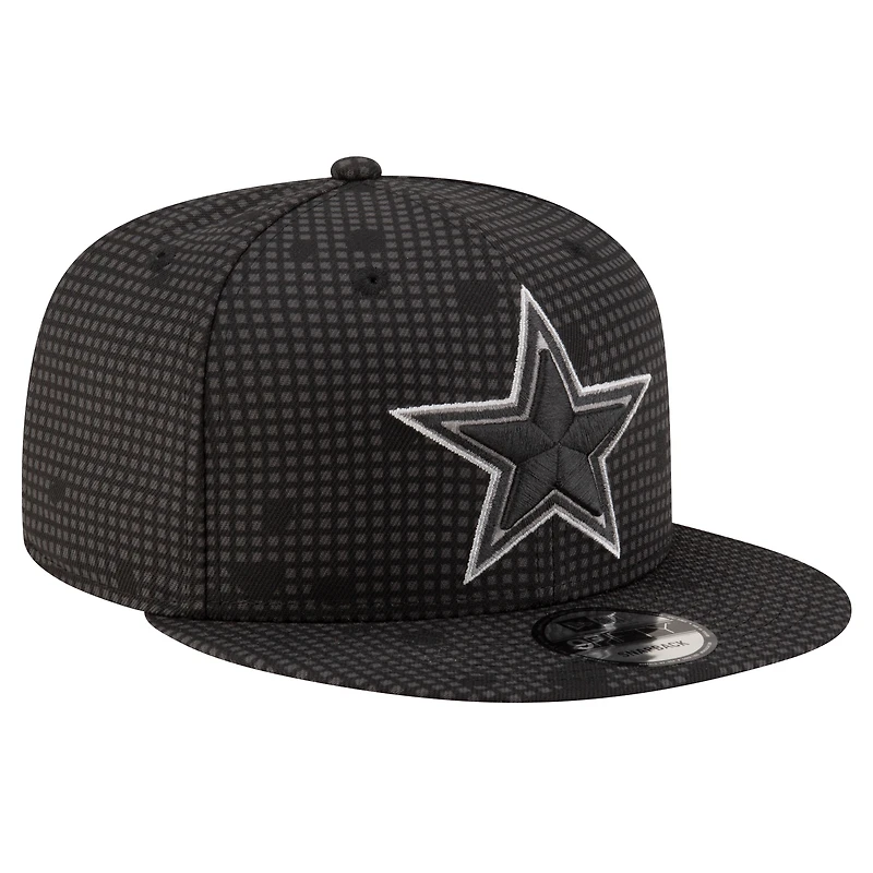 Casquette à visière snapback 9FIFTY Midnight Ink Pop Outline de Dallas Cowboys de New Era pour homme