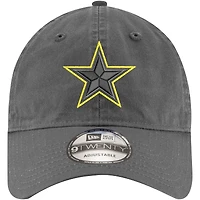 Casquette réglable New Era Graphite Dallas Cowboys Volt 9TWENTY pour hommes