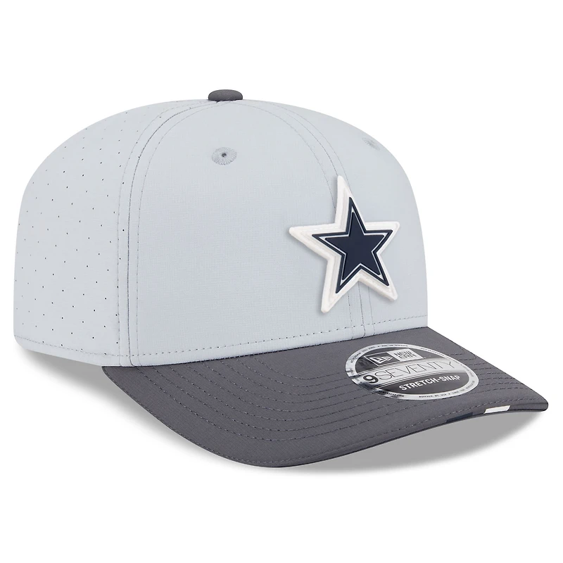 Men's New Era  Gray/Graphite Dallas Cowboys 2025 NFL Training Camp 9SEVENTY Adjustable Hat