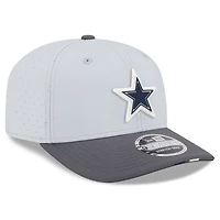 Men's New Era  Gray/Graphite Dallas Cowboys 2025 NFL Training Camp 9SEVENTY Adjustable Hat