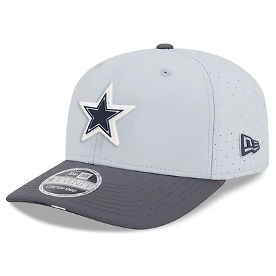 Men's New Era  Gray/Graphite Dallas Cowboys 2025 NFL Training Camp 9SEVENTY Adjustable Hat