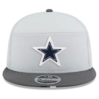 Men's New Era  Gray/Graphite Dallas Cowboys 2025 NFL Training Camp Split Panel 9FIFTY Snapback Hat
