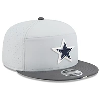 Men's New Era  Gray/Graphite Dallas Cowboys 2025 NFL Training Camp Split Panel 9FIFTY Snapback Hat