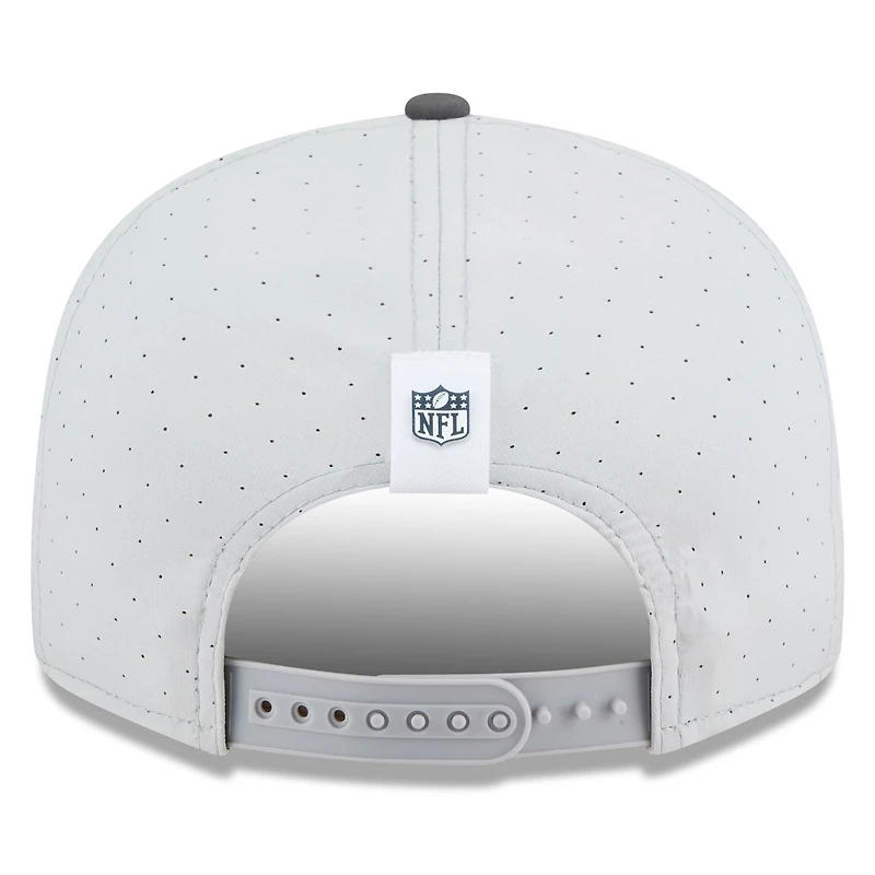 Men's New Era  Gray/Graphite Dallas Cowboys 2025 NFL Training Camp Split Panel 9FIFTY Snapback Hat