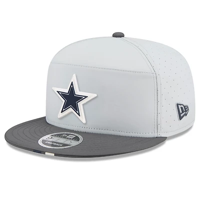 Men's New Era  Gray/Graphite Dallas Cowboys 2025 NFL Training Camp Split Panel 9FIFTY Snapback Hat