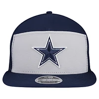 Men's New Era Gray/Navy Dallas Cowboys Outdoor Split Panel 9FIFTY Snapback Hat