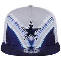 Men's New Era Gray/Navy Dallas Cowboys Throwback Dye Golfer Snapback Hat