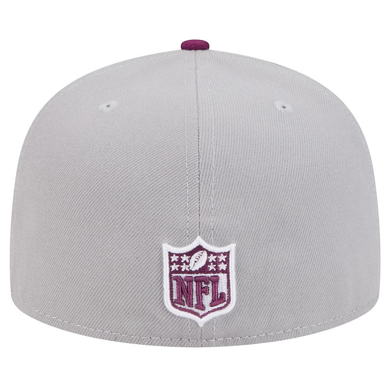 Men's New Era Gray/Purple Dallas Cowboys Two-Tone Color Pack 59FIFTY Fitted Hat