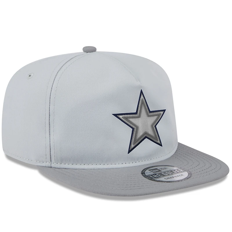 Men's New Era Gray Dallas Cowboys 2024 NFL Training Camp Golfer Snapback Hat