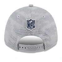 Casquette extensible à boutons-pression Dallas Cowboys 2024 Sideline 9FORTY de New Era pour homme, gris