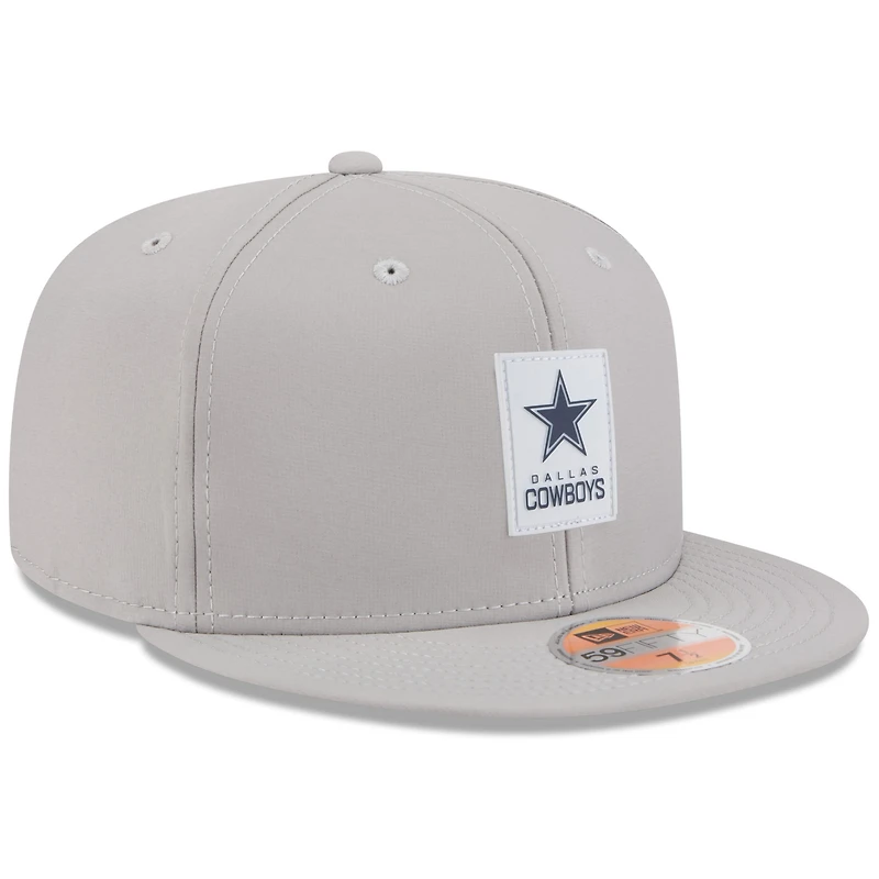 Casquette ajustée 59FIFTY Sideline 2025 des Cowboys de Dallas New Era pour homme, grise