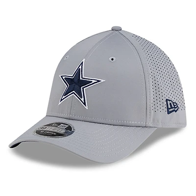 Men's New Era Gray Dallas Cowboys 39THIRTY M-Crown Flex Fit Hat