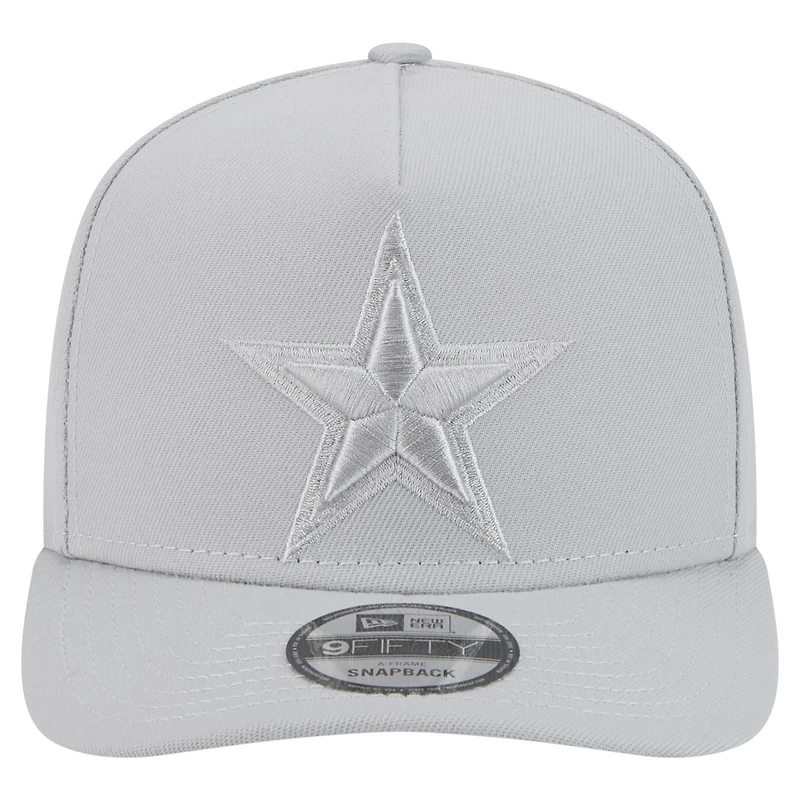 Men's New Era Gray Dallas Cowboys Color Pack 9FIFTY Snapback Hat