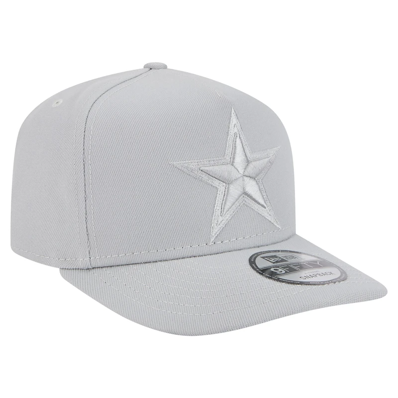 Men's New Era Gray Dallas Cowboys Color Pack 9FIFTY Snapback Hat