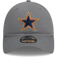 Casquette réglable 9TWENTY gris Dallas Cowboys New Era pour homme