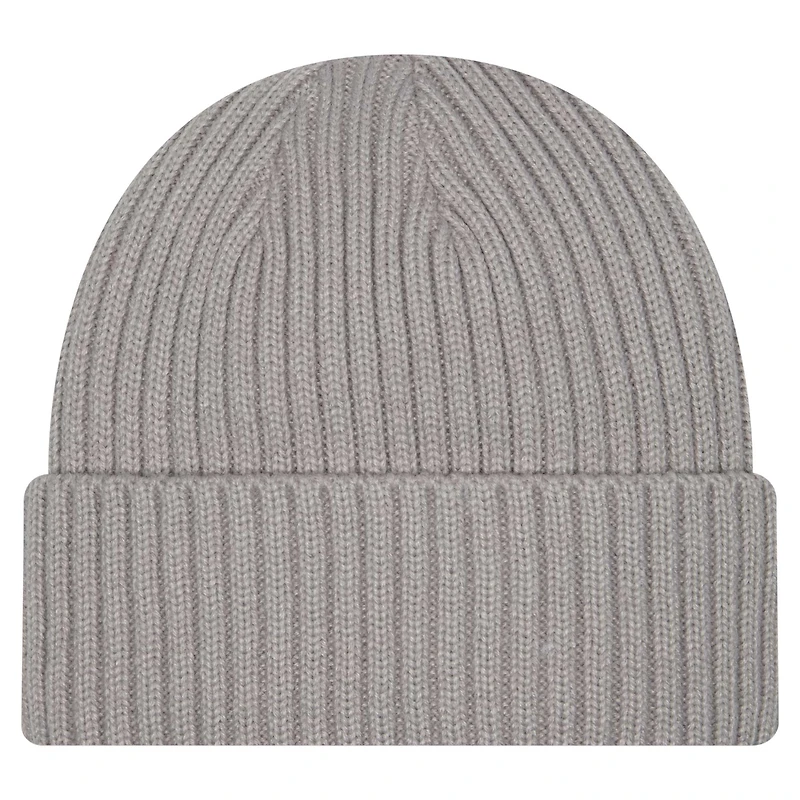 Bonnet tricoté à revers Dallas Cowboys gris pour homme New Era Color Pack