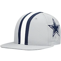 Men's New Era Gray Dallas Cowboys  Helmet 9FIFTY Snapback Hat