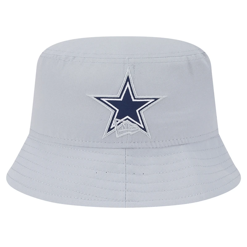 Chapeau bob gris Dallas Cowboys pour homme New Era