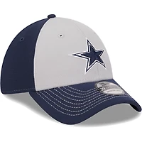 Casquette flex 39THIRTY Main des Dallas Cowboys New Era grise pour homme