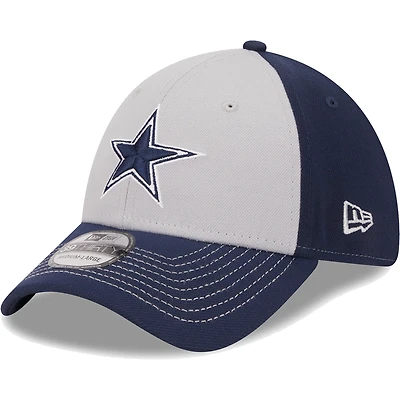 Casquette flex 39THIRTY Main des Dallas Cowboys New Era grise pour homme