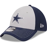 Casquette flex 39THIRTY Main des Dallas Cowboys New Era grise pour homme