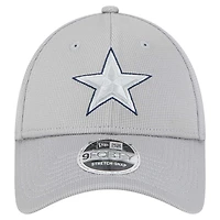 Casquette ajustable Pivot 9FORTY Dallas Cowboys de New Era pour homme, gris