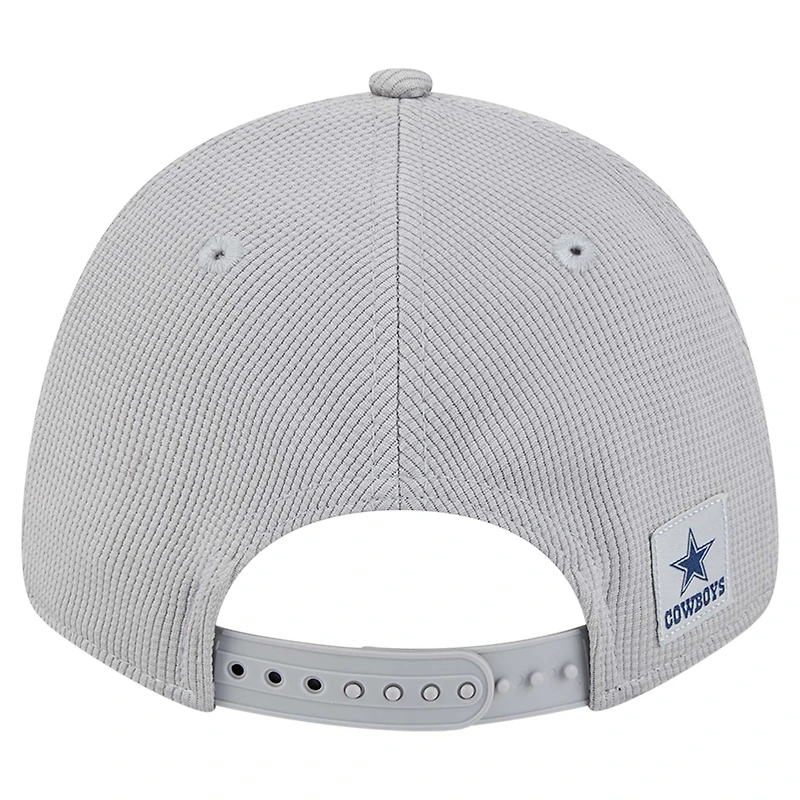 Casquette ajustable Pivot 9FORTY Dallas Cowboys de New Era pour homme, gris