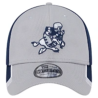 Casquette 39THIRTY Flex Retro Joe Active pour homme avec visière grise Dallas Cowboys de New Era