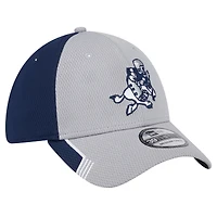 Men's New Era Gray Dallas Cowboys Retro Joe Active Visor Trim 39THIRTY Flex Hat