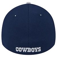 Men's New Era Gray Dallas Cowboys Retro Joe Active Visor Trim 39THIRTY Flex Hat