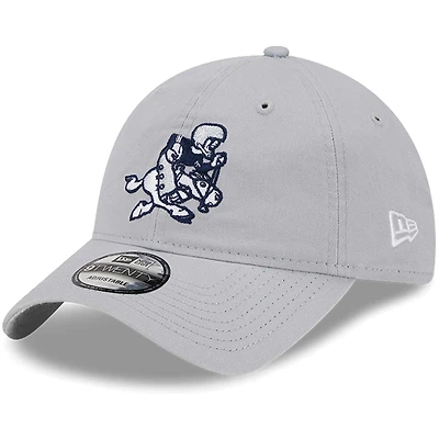 Casquette réglable New Era Dallas Cowboys Retro Main Core Classic 2.0 9TWENTY grise pour homme