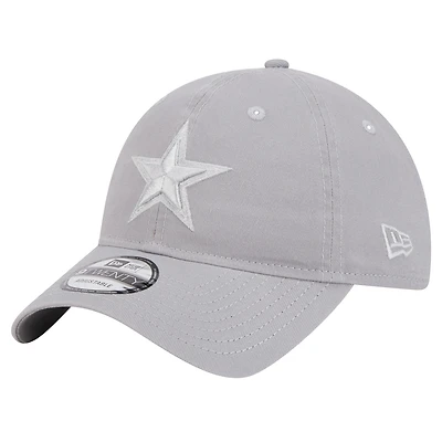 Men's New Era Gray Dallas Cowboys Tonal Color Pack 9TWENTY Adjustable Hat