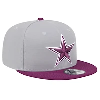 Men's New Era Gray Dallas Cowboys Two-Tone Color Pack 9FIFTY Snapback Hat