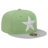 Men's New Era Green/Gray Dallas Cowboys Two-Tone Color Pack 59FIFTY Fitted Hat