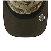 Men's New Era  Green Dallas Cowboys 2025 Salute to Service 9FORTY A-Frame M-Crown Adjustable Hat