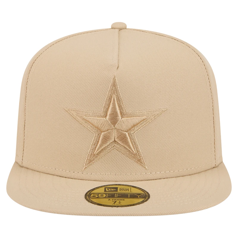Casquette ajustée 59FIFTY A-Frame pour homme, coloris beige clair, des Cowboys de Dallas New Era