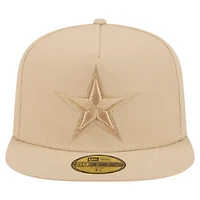 Men's New Era Light Beige Dallas Cowboys Color Pack A-Frame 59FIFTY Fitted Hat