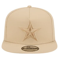 Men's New Era Light Beige Dallas Cowboys Color Pack A-Frame 9FIFTY Snapback Hat