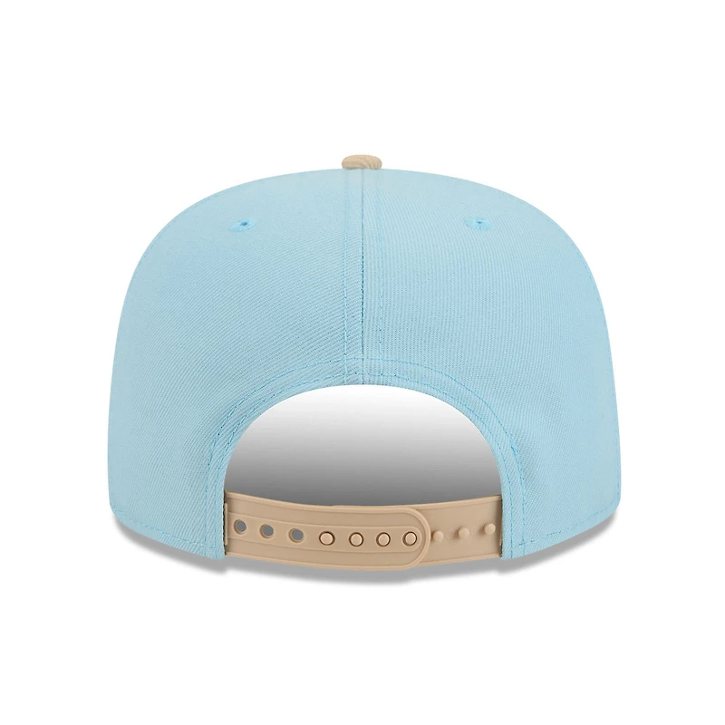 Men's New Era Light Blue/Brown Dallas Cowboys Two-Tone Color Pack A-Frame 9FIFTY Snapback Hat