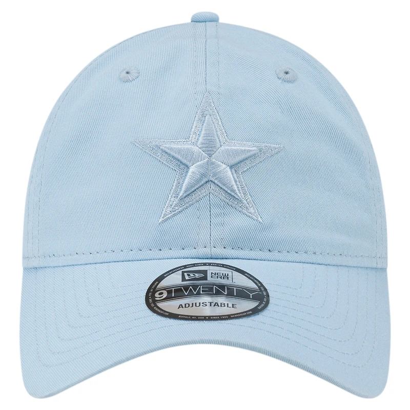 Casquette réglable 9TWENTY New Era pour hommes, bleu clair, Dallas Cowboys Color Pack