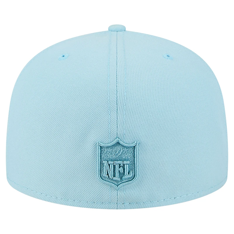 Men's New Era Light Blue Dallas Cowboys Color Pack A-Frame 59FIFTY Fitted Hat