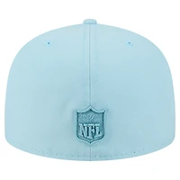 Men's New Era Light Blue Dallas Cowboys Color Pack A-Frame 59FIFTY Fitted Hat