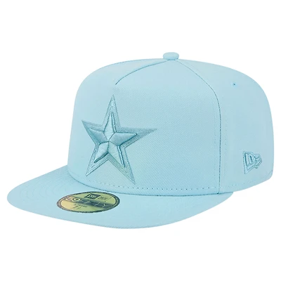 Casquette ajustée New Era 59FIFTY bleu clair Dallas Cowboys Color Pack pour homme