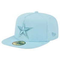 Casquette ajustée New Era 59FIFTY bleu clair Dallas Cowboys Color Pack pour homme