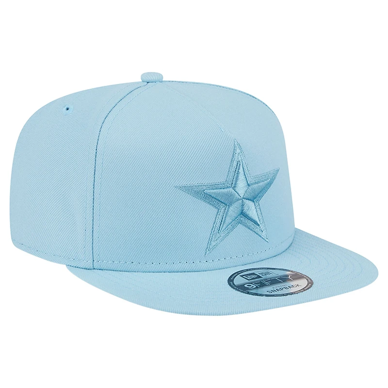 Casquette snapback A-Frame 9FIFTY bleu clair pour homme New Era Dallas Cowboys Color Pack